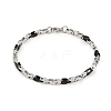 201 Stainless Steel Link Chain Bracelets for Men Women BJEW-B143-03PB-4