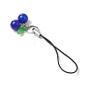 Cherry Glass & Acrylic Mobile Straps HJEW-JM02934-02-4