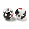 Halloween Series Wood European Beads WOOD-U002-01D-2