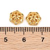 Brass Micro Pave Clear Cubic Zirconia Bead Caps LS-CU-CBA6A75-32G-3