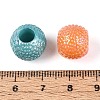 Pearlized UV Plating Opaque Acrylic European Beads SACR-T017-62M-3