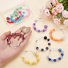 10Pcs Glass Pearl & Plastic  Locking Stitch Markers HJEW-DR00062-3