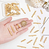 48Pcs 4 Styles 304 Stainless Steel Slide On End Clasp Tubes STAS-UN0058-14-4