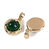 Natural Green Onyx Agate(Dyed & Heated) Pendants KK-P283-53G-02-2