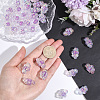 35Pcs UV Plating Rainbow Iridescent Acrylic Beads PACR-PA0001-23B-3