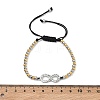 304 Stainless Steel Infinity Link Bracelets BJEW-F534-01GP-01-5