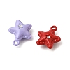 Spray Painted Alloy Rhinestone Pendants FIND-Z120-07-2