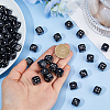 80Pcs Opaque Acrylic Beads MACR-DC0001-23-3