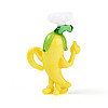 Handmade Lampwork Cartoon Pepper Chef Display Decorations LAMP-T025-13E-2