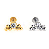 316L Surgical Stainless Steel & G23 Titanium Crystal Rhinestone Labrets for Women Men WG3A239-48-1