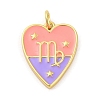 Brass Enamel Pendants KK-Z077-01G-09-1