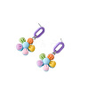 Acrylic Stud Dangle Earrings WG8B58E-01-5