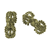 Tibetan Style Metal Alloy Dorje Vajra Beads for Buddhist Jewelry Making X-PALLOY-S601-AB-LF-1