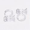 Plastic Clip-on Earring Findings KY-P007-E01-2