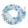 Electroplate Glass Beads Strands X-EGLA-S194-17E-2