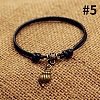 Beach Alloy Charm Adjustable Waxed Cord Anklets for Women FS-WG9CC8A-05-1
