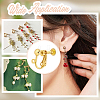 40Pcs Brass Screw Clip Earring Converter KK-ME0001-27G-5