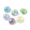 Crackle Moonlight Style K9 Glass Rhinestone Cabochons RGLA-J036-B-IO-1