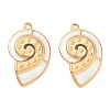 304 Stainless Steel Enamel Pendants STAS-Q119-10A-G-1