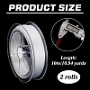 10M 1 Roll Polyester Beading Threads for Seed Beads OCOR-WH0082-348-2