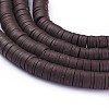 Flat Round Handmade Polymer Clay Beads LS-CLAY-R067-8.0mm-38-1