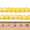 Frosted Opaque Glass Beads Strands GLAA-T032-P8mm-MBB16-4
