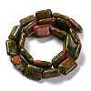 Natural Unakite Beads Strands G-T047-B27-01-3