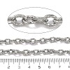 304 Stainless Steel Textured Cable Chains CHS-K023-13P-3