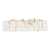 Bowknot Flower Alloy Hair Bobby Pin Sets AJEW-A056-01-2