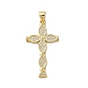 Brass Micro Micro Pave Clear Cubic Zirconia Pendants KK-A212-01G-G-1