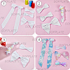 12Pcs 4 Styles Cotton Aligator Hair Clips PHAR-SP0001-26-5