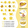 92Pcs Transparent Silicone Focal Beads SIL-TA0002-85B-4