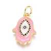 Golden Plated Brass Pendants ZIRC-L086-004-2