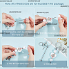 DIY Alloy Bar Beadable Keychain Making Kit DIY-SC0024-54P-3