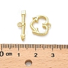 Brass Toggle Clasps KK-M314-04G-2