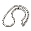 201 Stainless Steel Box Chain Necklaces for Men STAS-V011-01B-P-1-4