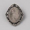 Tibetan Style Zinc Alloy Bolo Tie Slides Clasp Cabochon Settings LS-FIND-WH0260-37I-AS-1