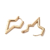 Brass Hoop Earrings EJEW-C073-30KCG-2