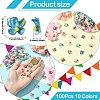 100Pcs 10 Colors Transparent Resin Cabochons FIND-CJ0004-67-2