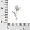 Brass Pave Clear Cubic Zirconia Pendants KK-Z061-12P-3