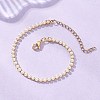 Square Brass Claw ABS Plastic Imitation Pearl Link Chain Bracelets for Women BJEW-JB12846-1