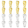 16Pcs 2 Colors 925 Sterling Silver Snap on Bails STER-PH0004-44-1