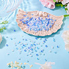 405Pcs Eletroplated Transparent Glass Beads GLAA-TA0003-66A-5