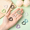 10Pcs Spray Painted Alloy Spring Gate Rings FIND-YW0008-92-5