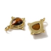 Natural Tiger Eye Faceted Pendants G-C096-02G-06-2