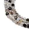 Natural Tourmalinated Quartz Beads Strands G-A318-A03-3mm-01-4