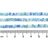 Gradient Color Electroplate Glass Bead Strands GLAA-E042-05-B07-5