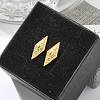 304 Stainless Steel Stud Earrings for Women STAS-Z117-21G-2