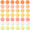 Rubberized Style Imitated Silicone Acrylic Beads MACR-PA0001-06C-03-6
