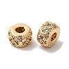Brass with Clear Cubic Zirconia Beads KK-G503-15G-1